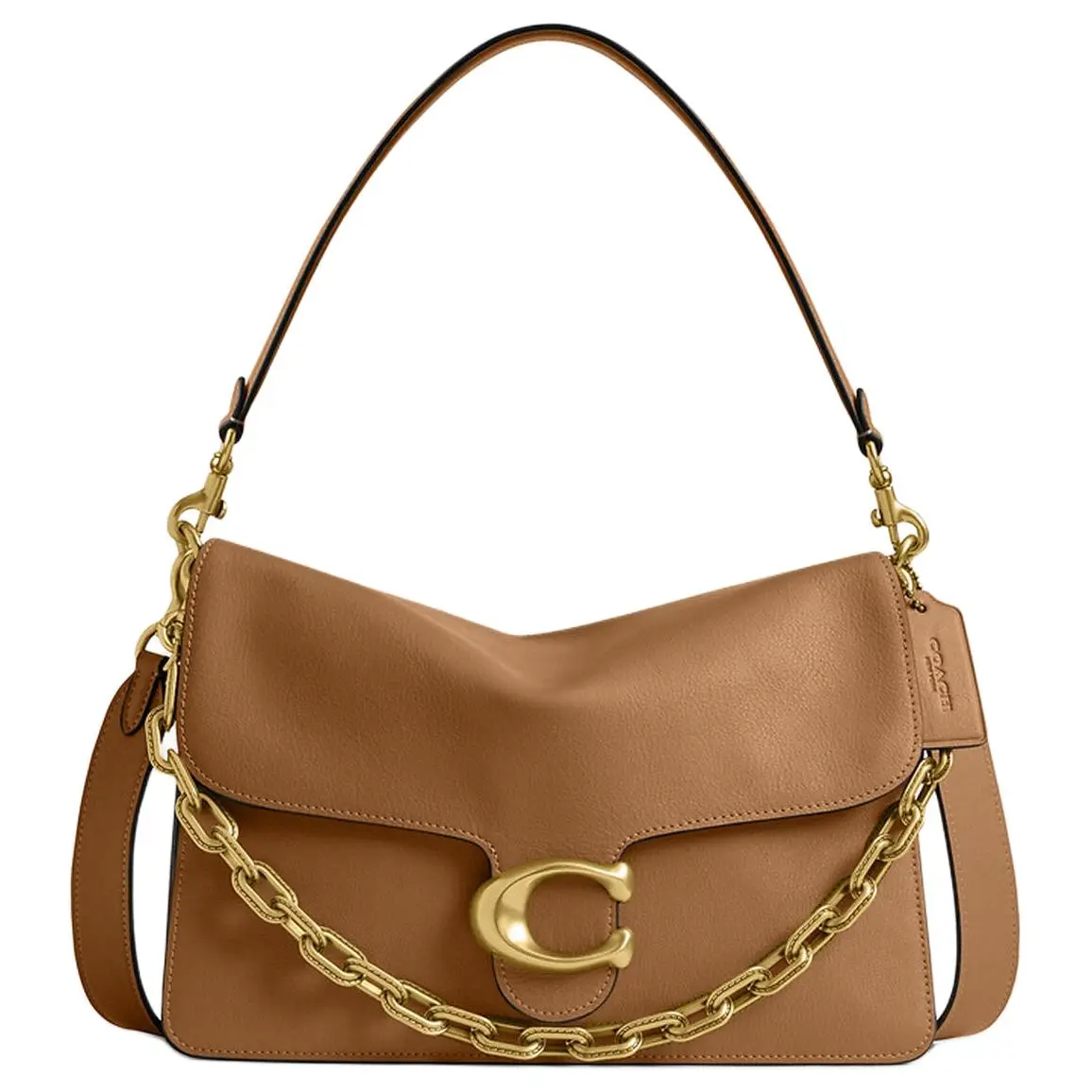 COACH Tabby Leather One Shoulder Handbag Large Women's Mel Brown