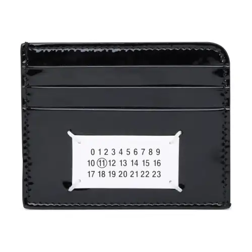 Maison Margiela Leather Card Holder Card Holder Unisex Black