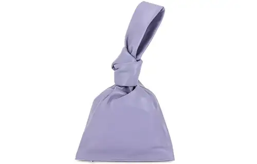 Bottega Veneta Cow Leather Clutch Women's Purple