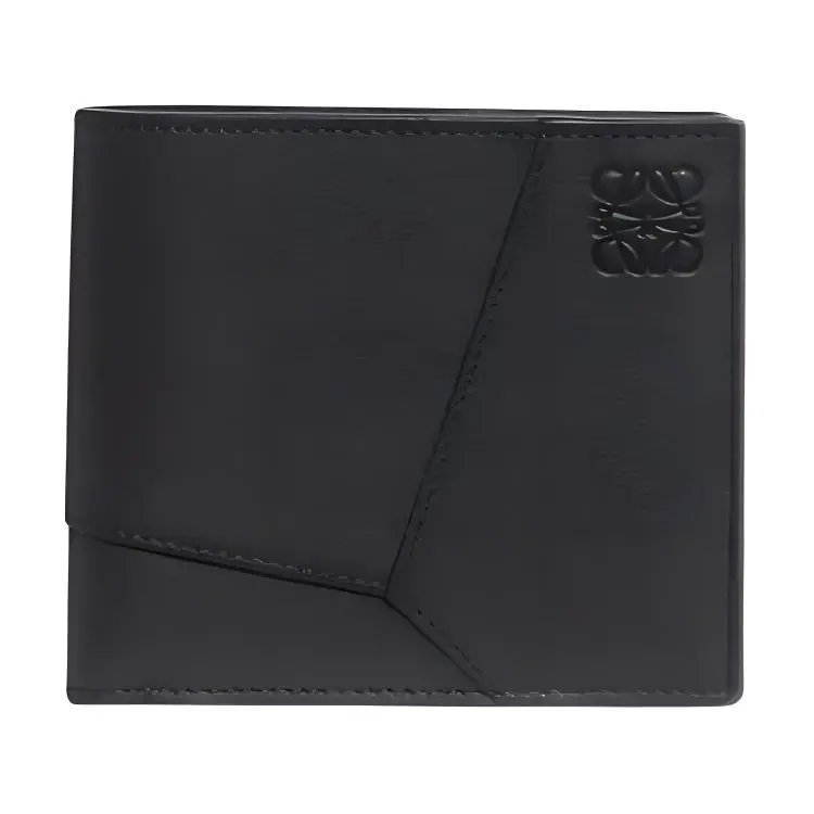 LOEWE Puzzle Calfskin Wallet Men's Black