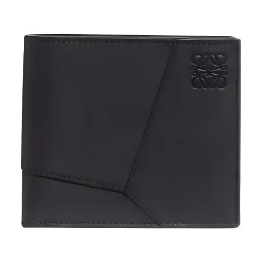 LOEWE Puzzle Calfskin Wallet Men's Black