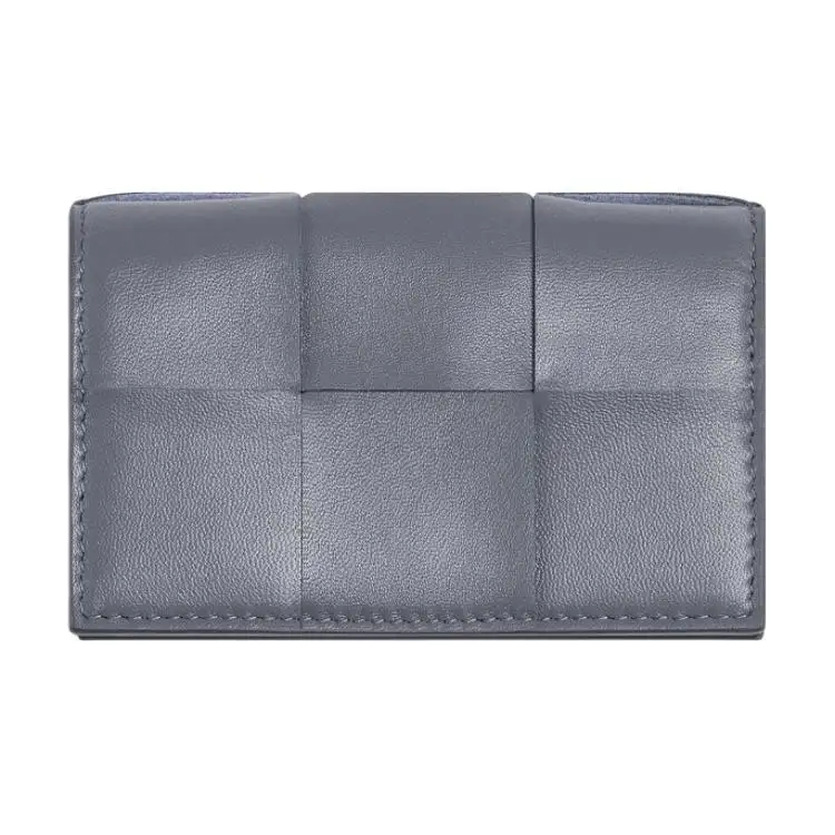 Bottega Veneta Cow Leather Wallet, Card Holder Women's Lightning Gray