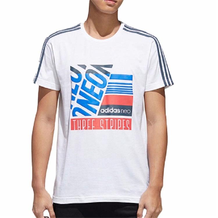 Мужские футболка adidas neo T (белая) — фото 3