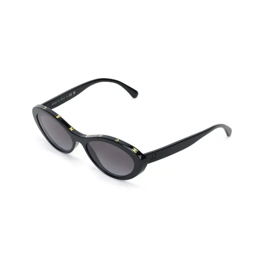 CHANEL Cat Eye Sunglasses Unisex Black