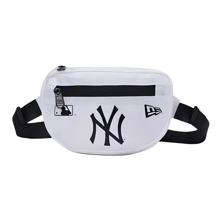 New Era × MLB Collaboration Polyester One Shoulder Crossbody Fanny Pack Small Unisex White