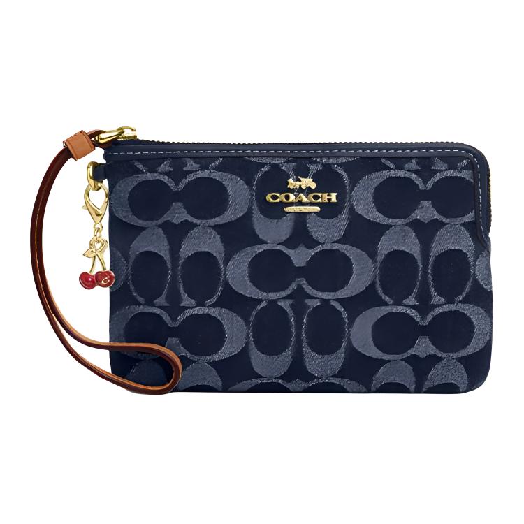 Сумка COACH Signature 16 (синяя)