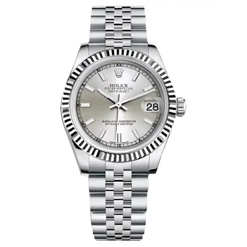 ROLEX Datejust Collection Automatic Mechanical Movement Women's Watch 31mm Silver Dial