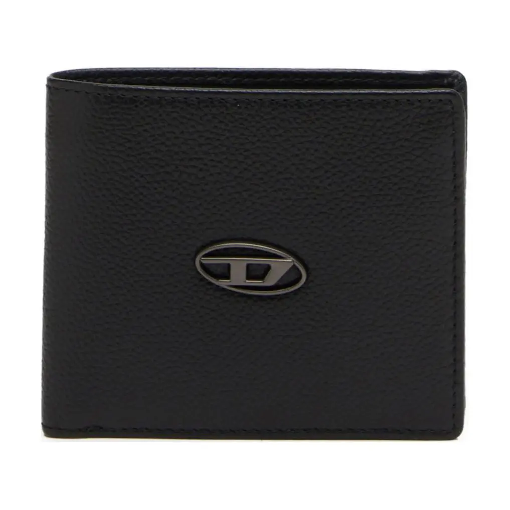 DIESEL Cow Leather Wallet Regular Men's Black