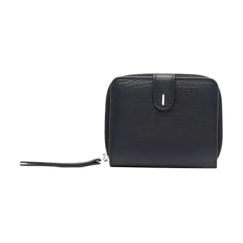 Maison Margiela Leather Coin Purse Unisex Black