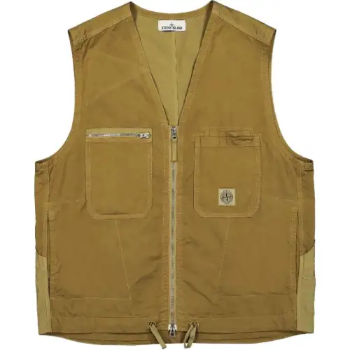 STONE ISLAND Vest Unisex Dark Beige