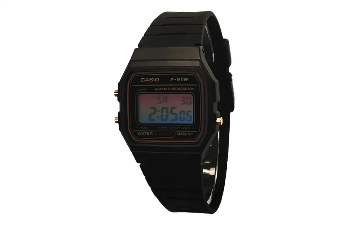 CASIO Custom Collection Quartz Movement Resin Strap Watch Men's Watches Black Dial