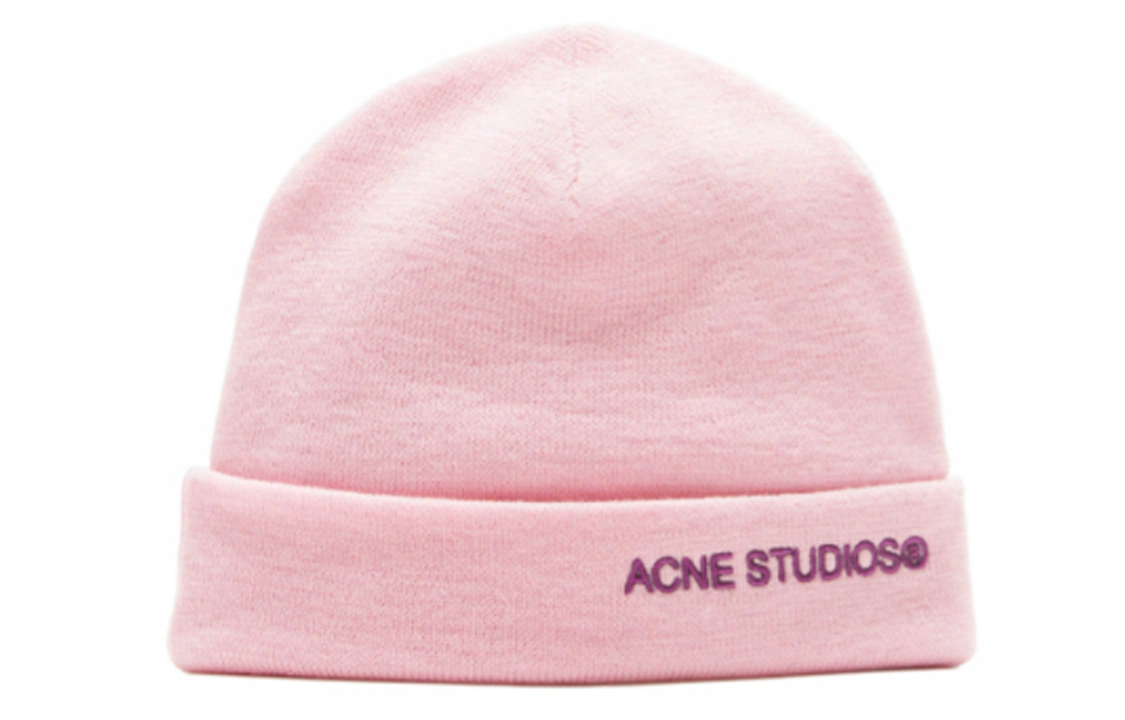 Шапка Acne Beanie (розовая)