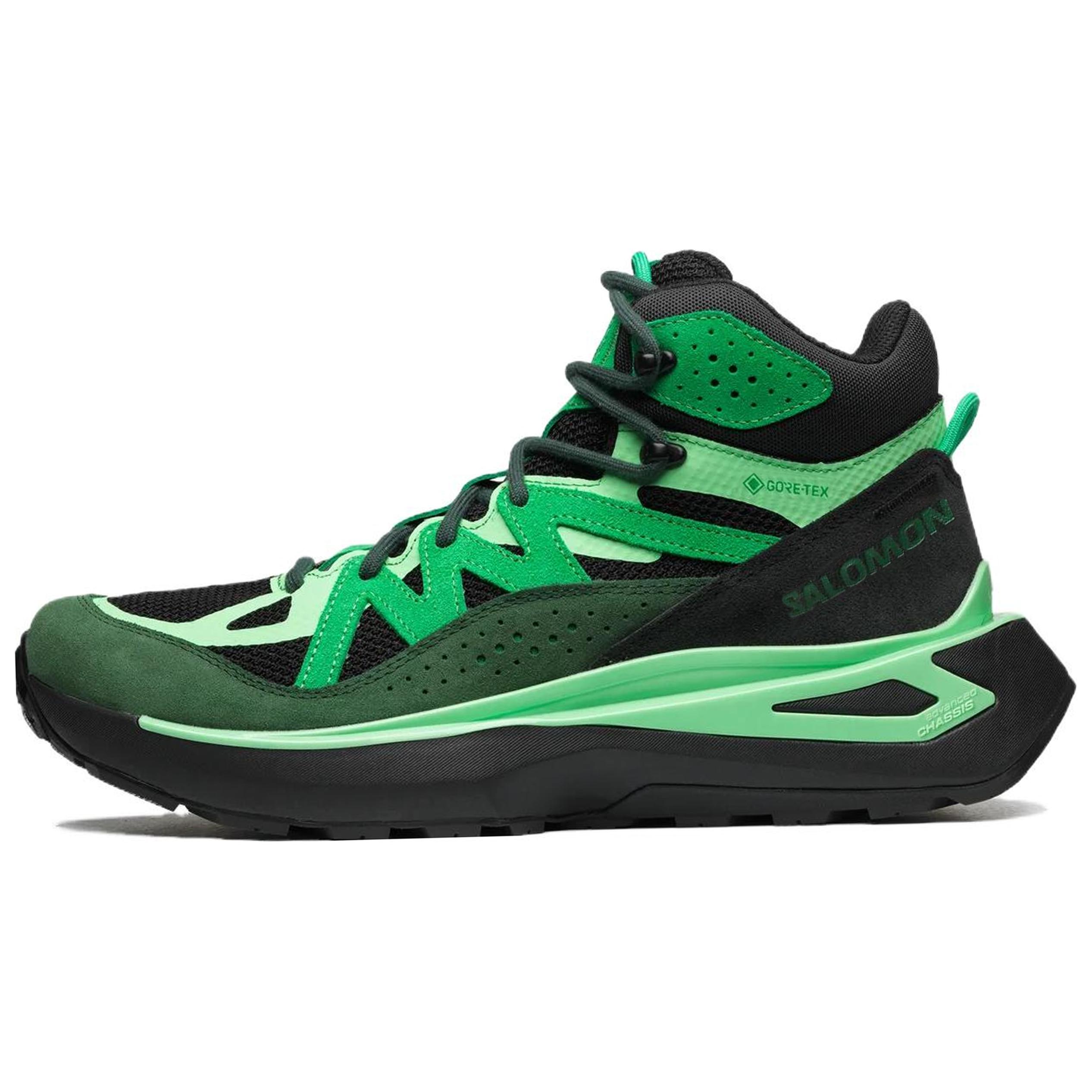 SALOMON Salomon ODYSSEY ELMT comfortable shock-absorbing and wear-resistant mid-top outdoor functional shoes men's green