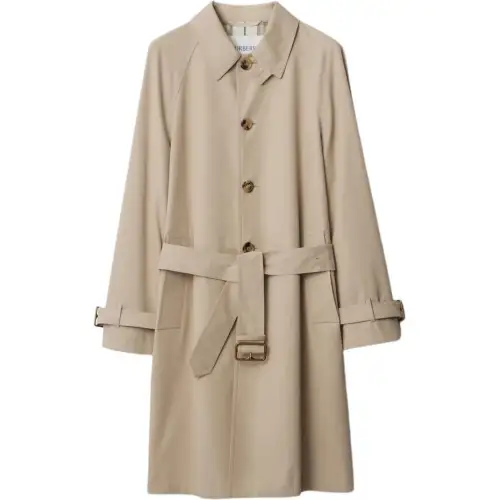 Burberry Single Breasted Belted Trench Coat