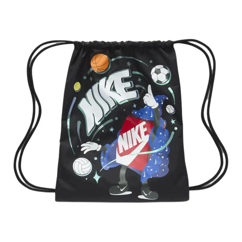 Nike Polyester Backpack Unisex Black & Multicolor