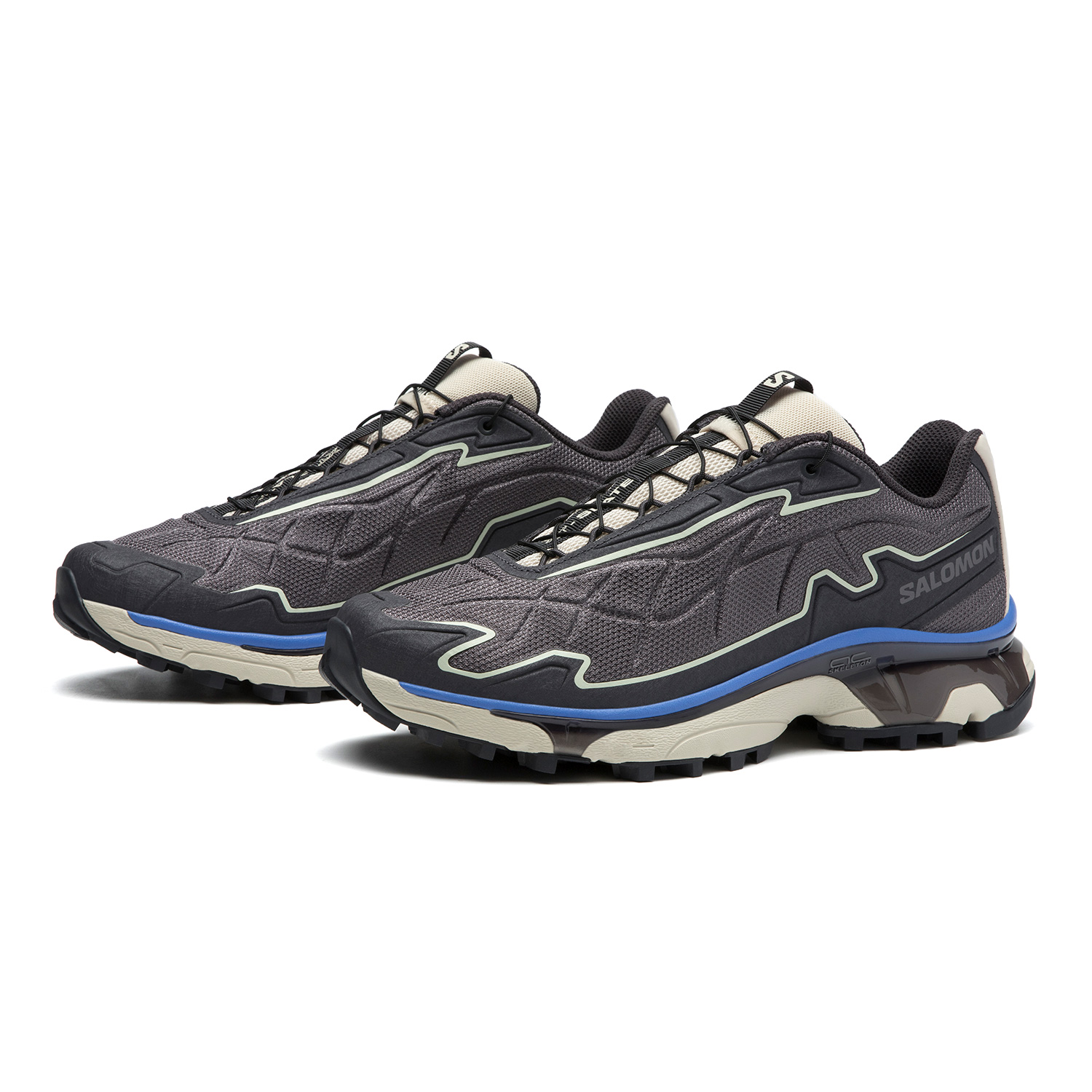 SALOMON XT SLATE Cushioning Breathable Coverage Support Lightweight Low top Running Shoes Unisex Dark Gray