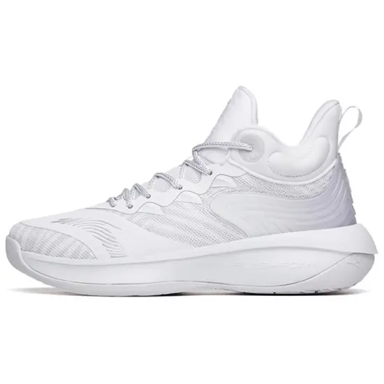 Anta Tiger Roar Mid-Top Basketball Shoes Men's Gray Asian Version