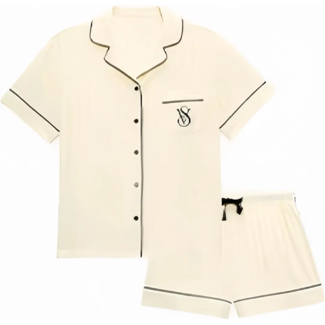 Victoria's Secret Pajama Set Women's Goose Egg Yellow