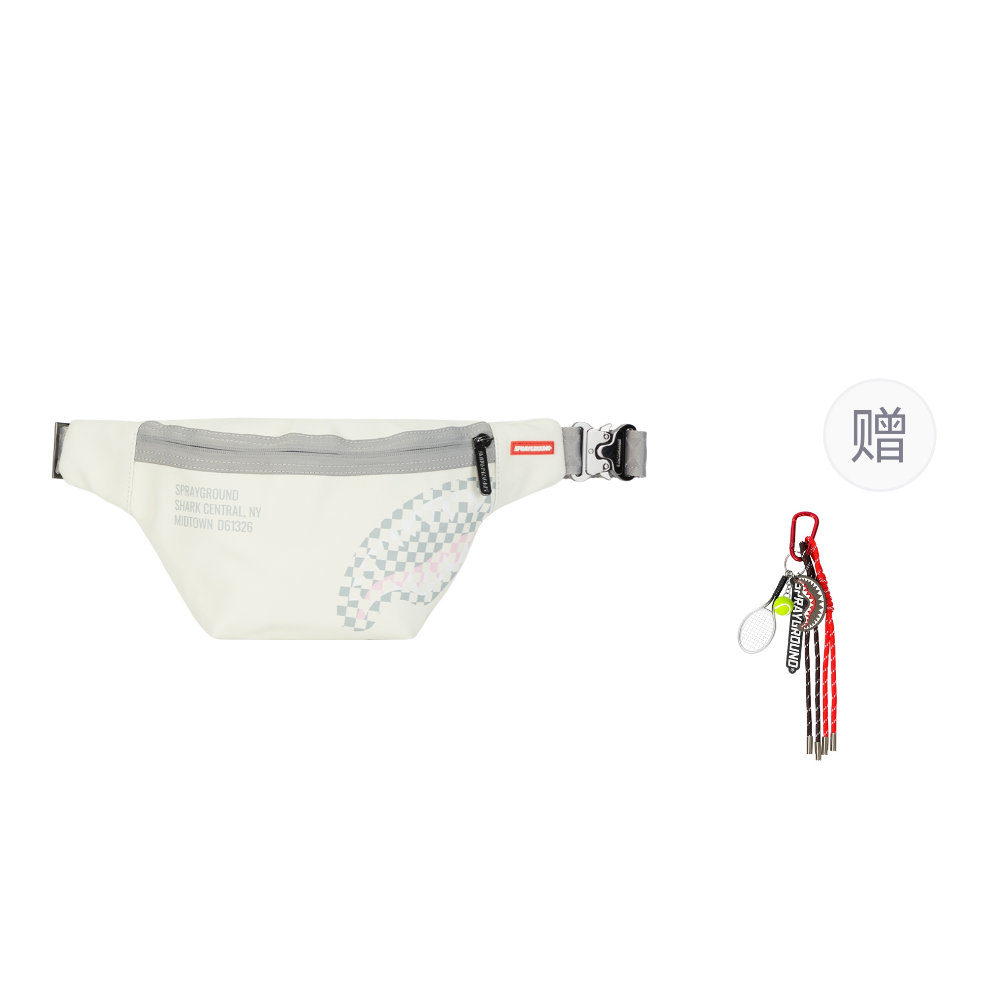 Сумка SPRAYGROUND PVC Waist Bag (белая)