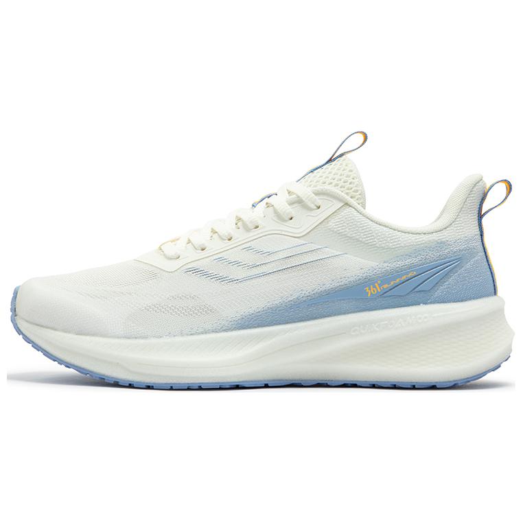 361° Feiying 5.0 Abrasion Resistant Coverage Rebound Low top Sprint Running Shoes Men’s White Blue