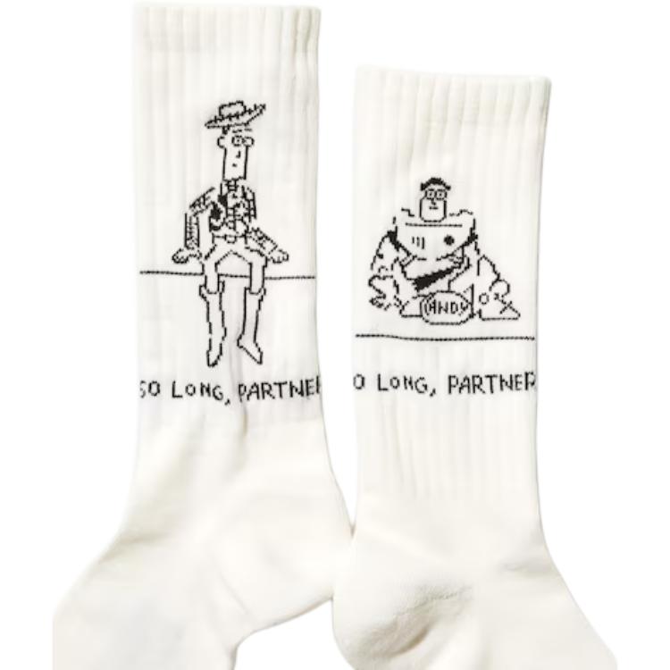 UNIQLO Yu Nagaba Crew Socks Unisex White