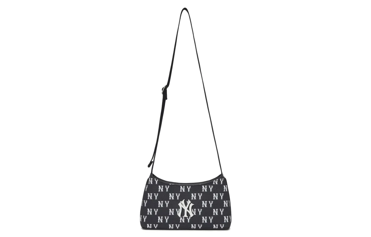 MLB Monogram Collection Boston Red Sox Polyester One Shoulder Bag Crossbody Bag Unisex Black