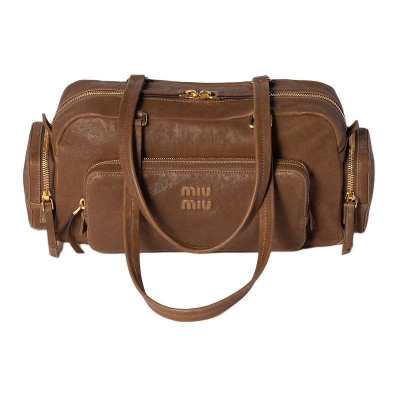 Женская сумка MIU MIU Pocket (коричневая)