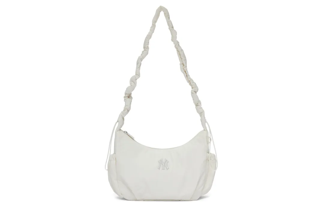 MLB Polyamide Solid Color Cloud Bag, Shoulder Bag, Crossbody Bag Regular Unisex White