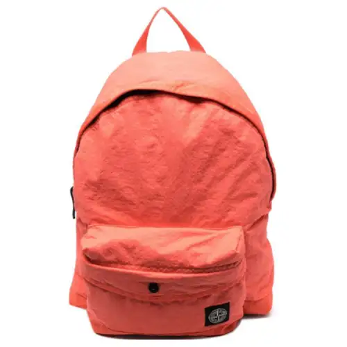 STONE ISLAND Polyurethane Backpack Regular Kids' Coral Red