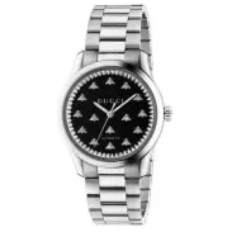 Мужские часы Gucci GUCCI G-Timeless (серебристо-черные)