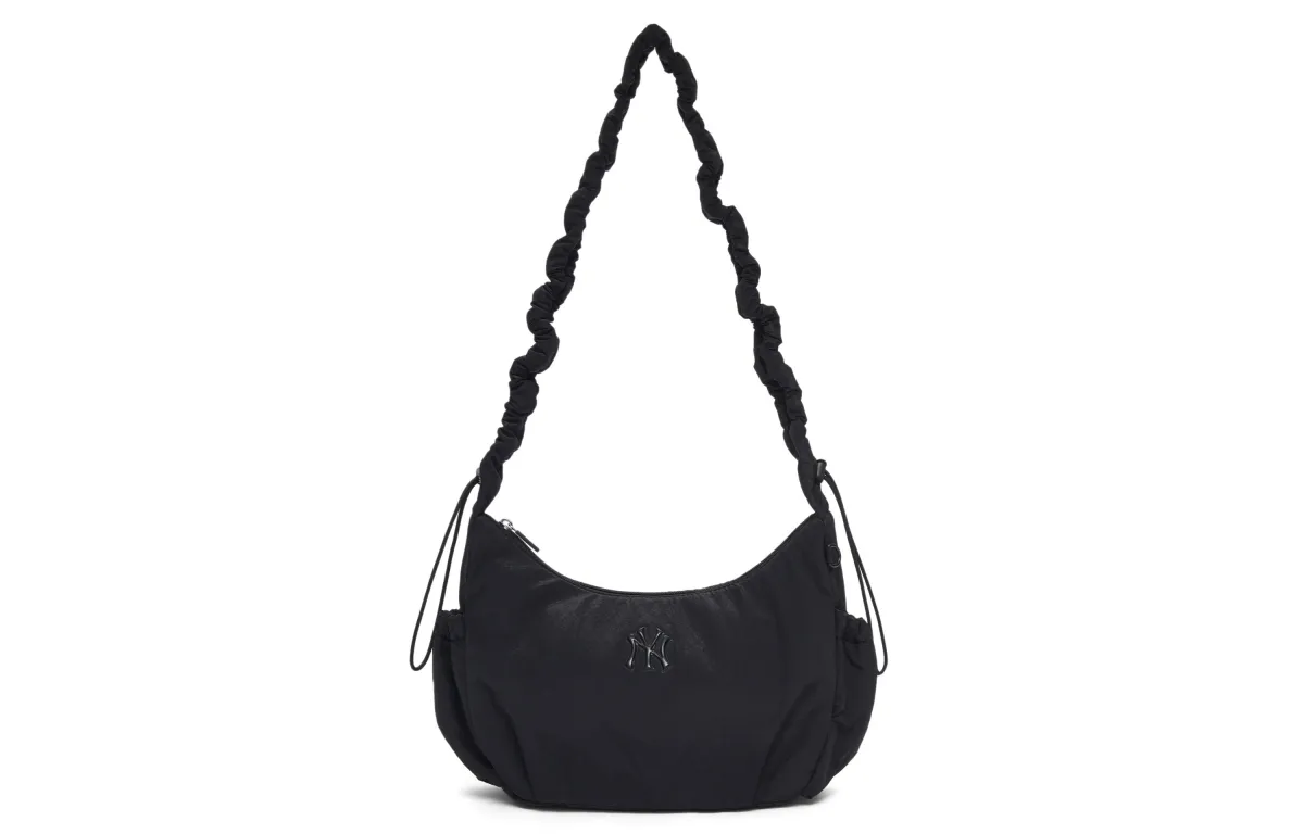 MLB New York Yankees Nylon Crossbody Bag, Shoulder Bag Unisex Black