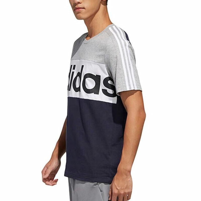 Мужская футболка adidas M Ess Cb Tee (серо-синяя) — фото 5
