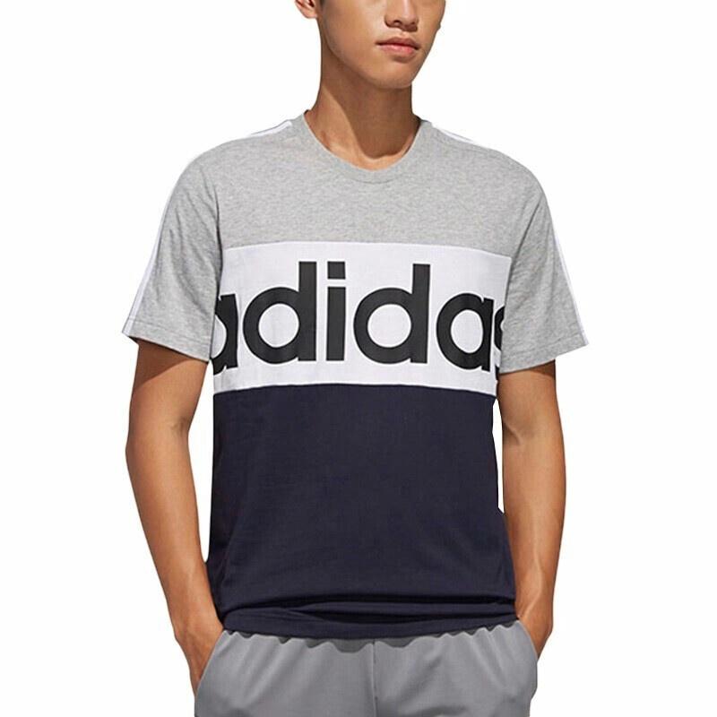 Мужская футболка adidas M Ess Cb Tee (серо-синяя) — фото 3