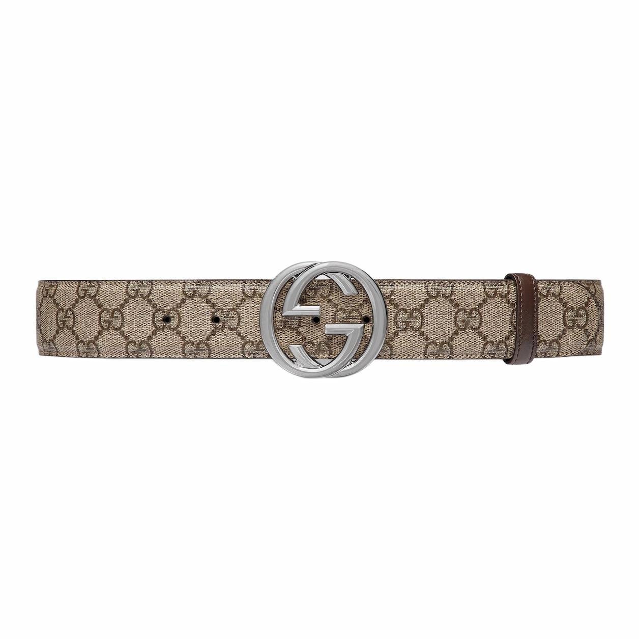 Ремень Gucci Interlocking G Belt (бежевый)