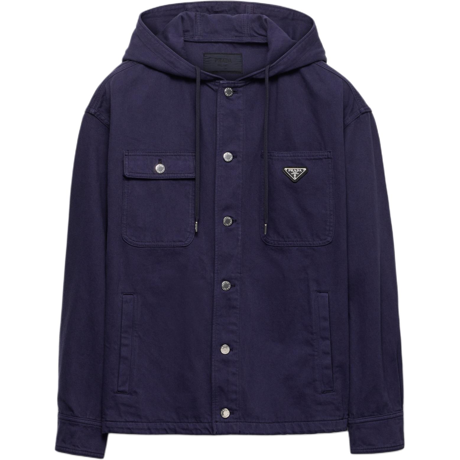 PRADA SS25 Denim Jacket Men's Blue