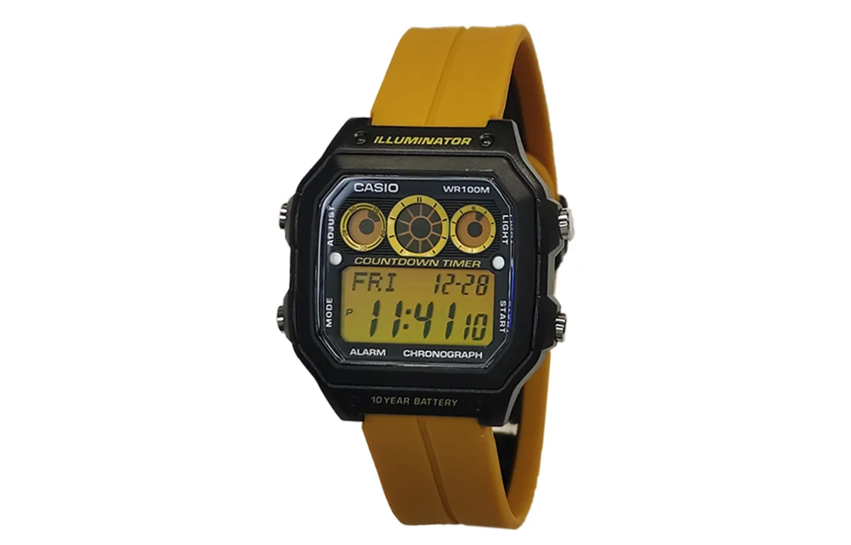 CASIO Custom Collection Quartz Movement Watch Men's Watches Black Dial