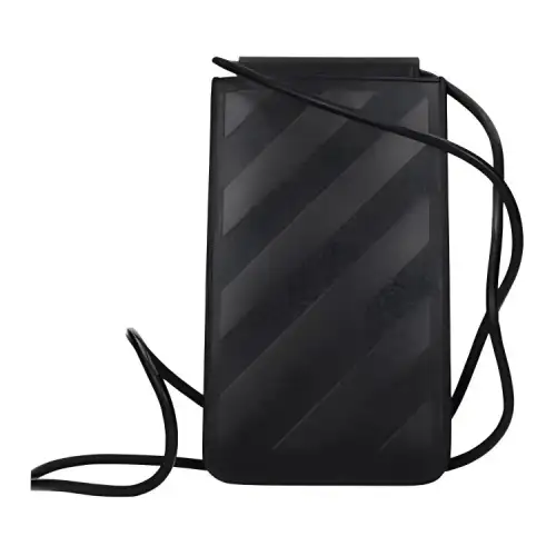 OFF WHITE Artificial Leather, Polyurethane Crossbody Bag Men's Black