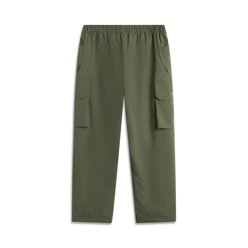 Li Ning Sports Life Collection Sports Pants Men’s Army Canvas Green