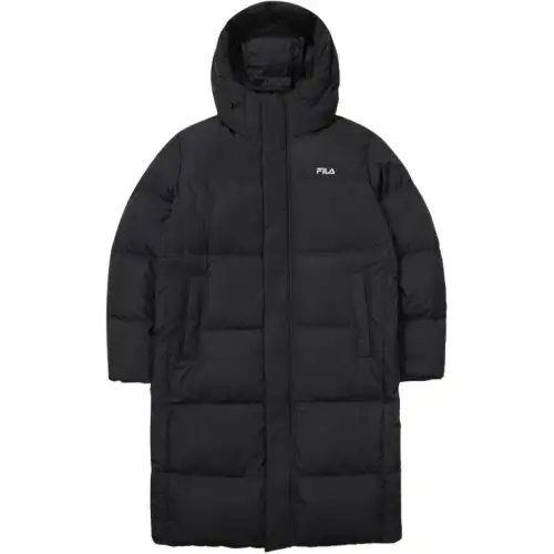 FILA Down Jackets Unisex Black Hooded Moderate