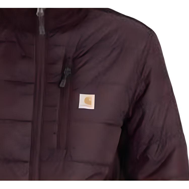 Женская куртка Carhartt 105912 LIGHTWEIGHT PUFFER JACKET-RELAXED FIT logo 2 (черная) — фото 6