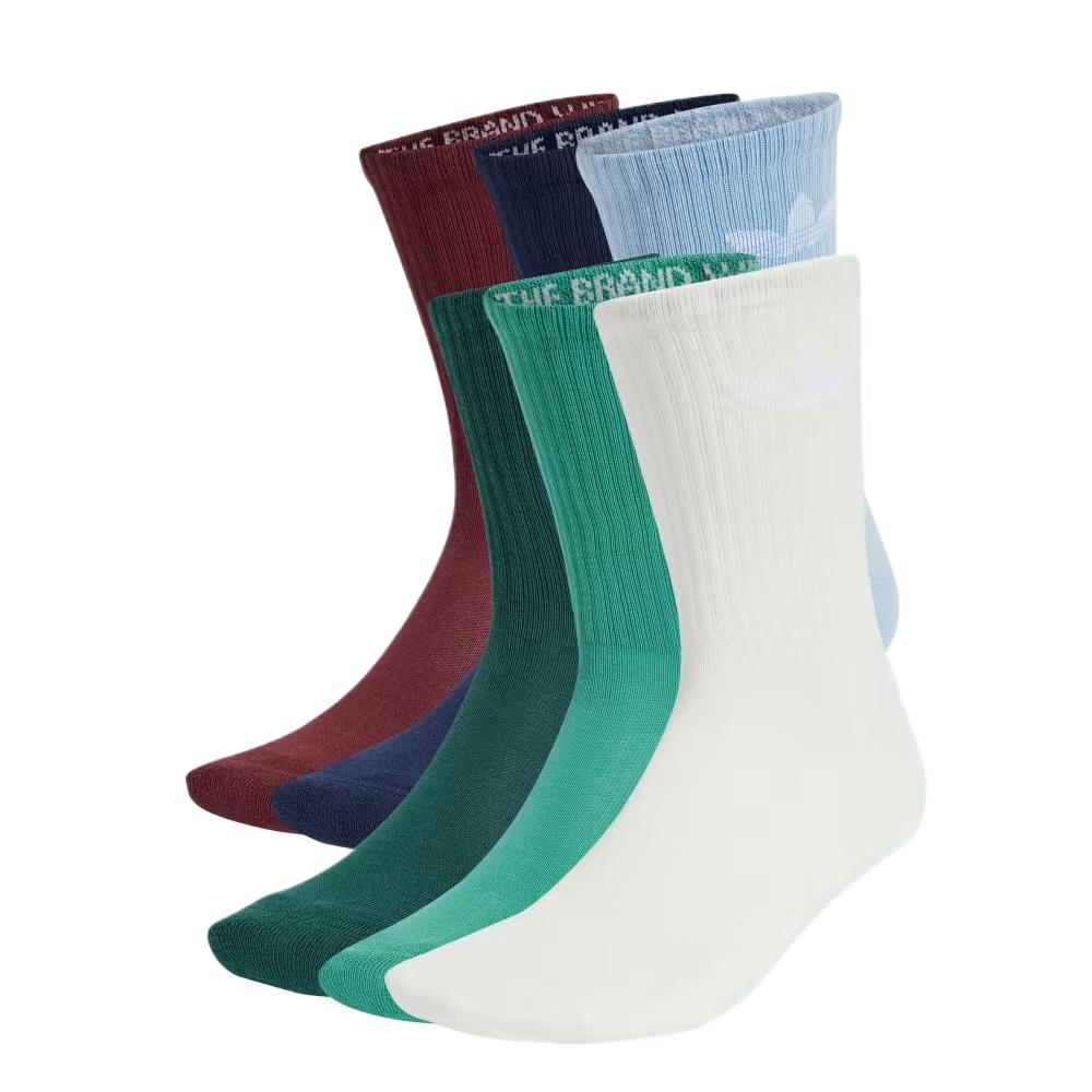 Adidas Originals Trefoil Cushion Crew Socks 6 Pairs