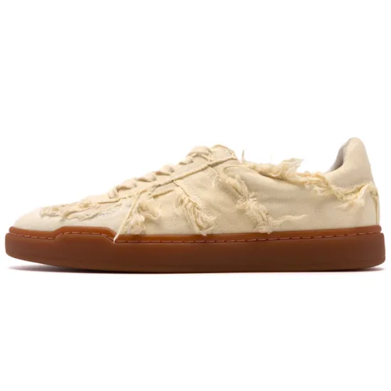 FOOT INDUSTRY Foot Industry Low Top Canvas Shoes Unisex Pearl White