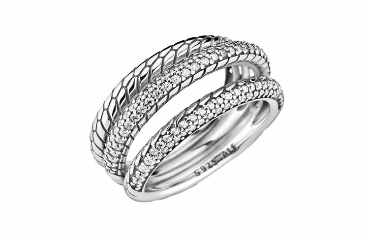 Кольцо Pandora Pavé 925 (серебряное) — фото 1