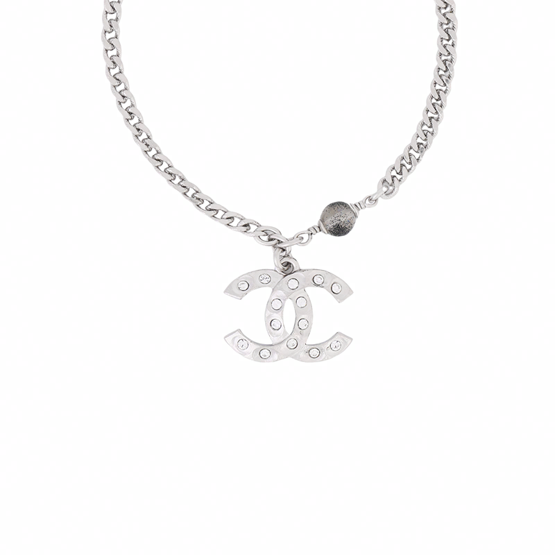Женский браслет Chanel Double C (серебряный)