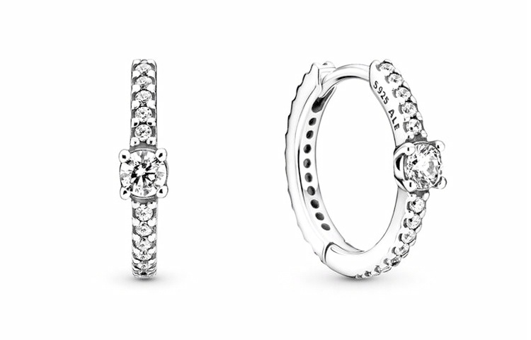 Женские серьги Pandora (серебряные)
