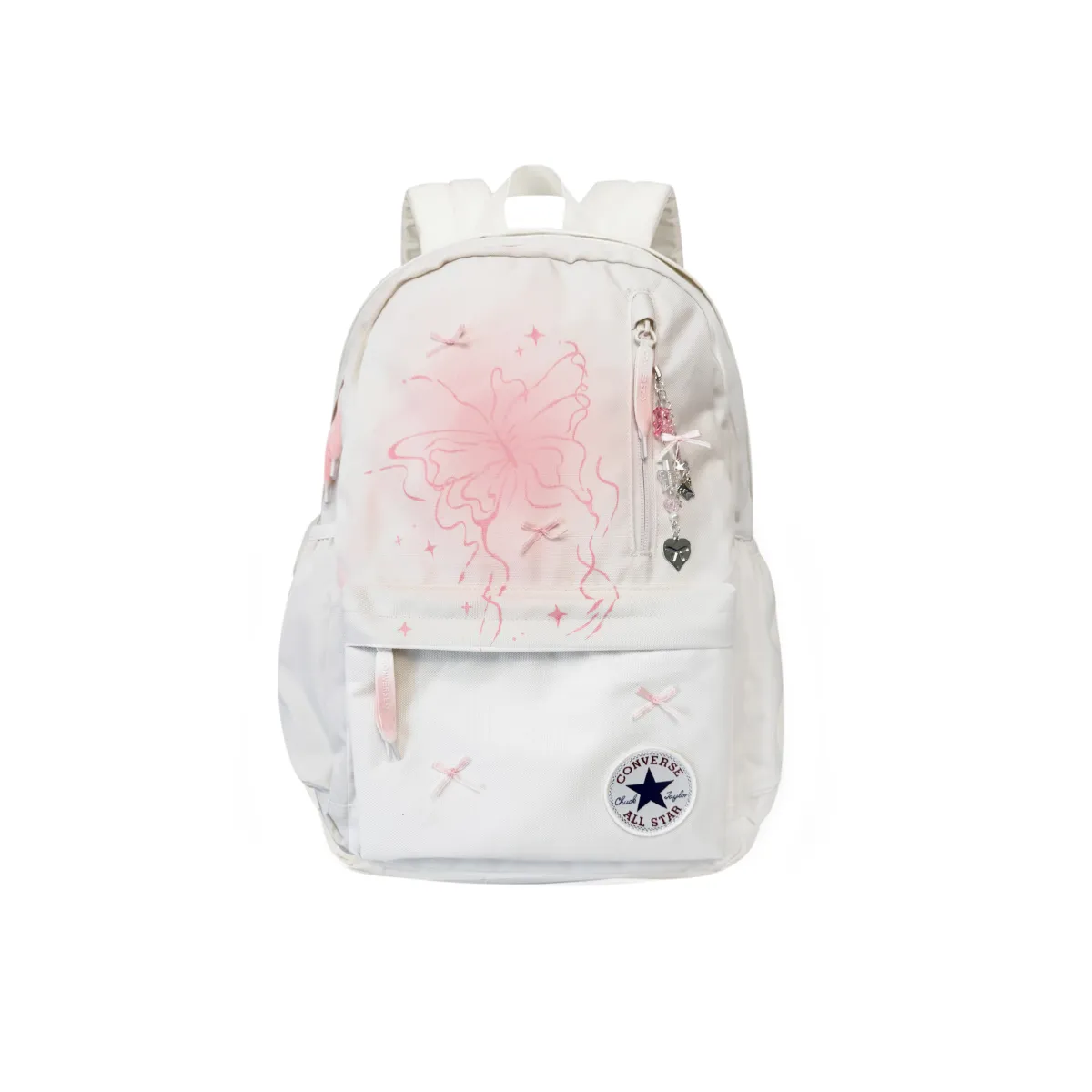 Converse Polyester Backpack Medium Women's White Pink