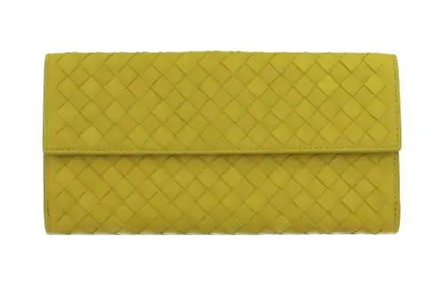 Bottega Veneta Sheepskin Wallet Women's Earth Yellow