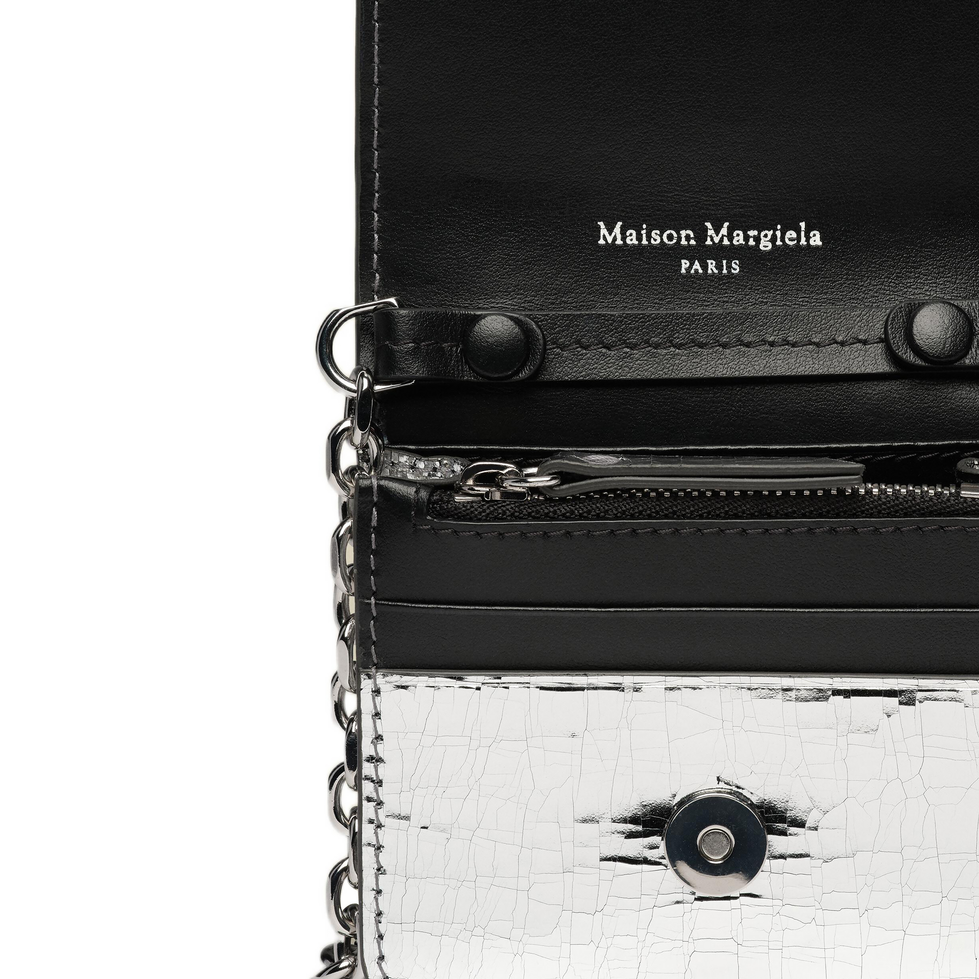 Женская сумка Maison Margiela (серебристый) — фото 4