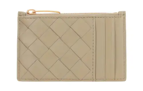 Bottega Veneta Intrecciato Zipped Cardholder