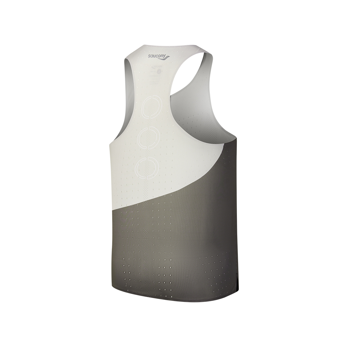 Saucony SS25 Running Tank Top Men’s Khaki & Gray Print